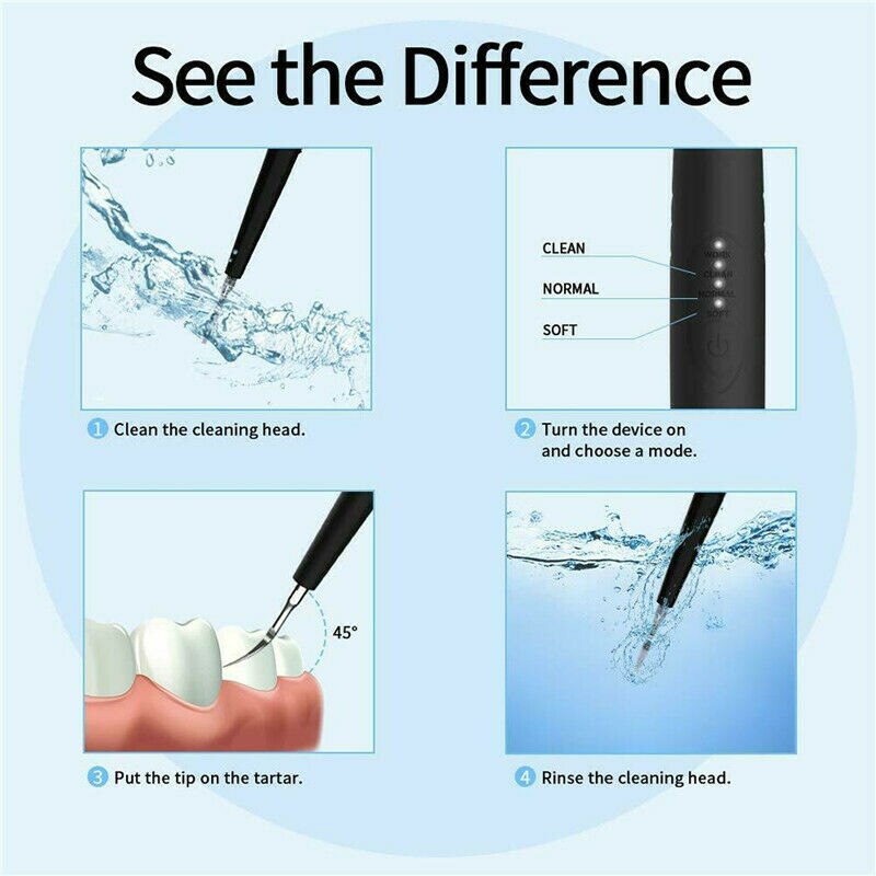 Détartreur dentaire électrique à ultrasons, pour retirer l'accumulation de tartre et blanchir les dents, hygiène buccale