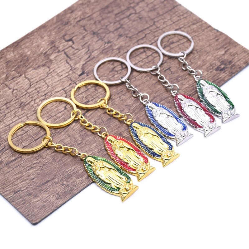 Göttin Keychain Religion Religiöse Schlüssel Ring Schmuck Tasche Auto Anhänger Keyfob Kirche Souvenirs