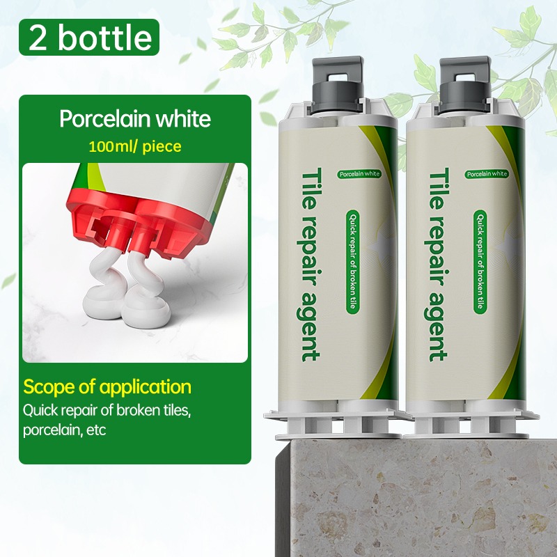 Tile Repair Glue AB Adhesive Ceramic Marble Floor Tile Toilet Washbasin Repair Glue Crack Repair Caulk Glue: Brown