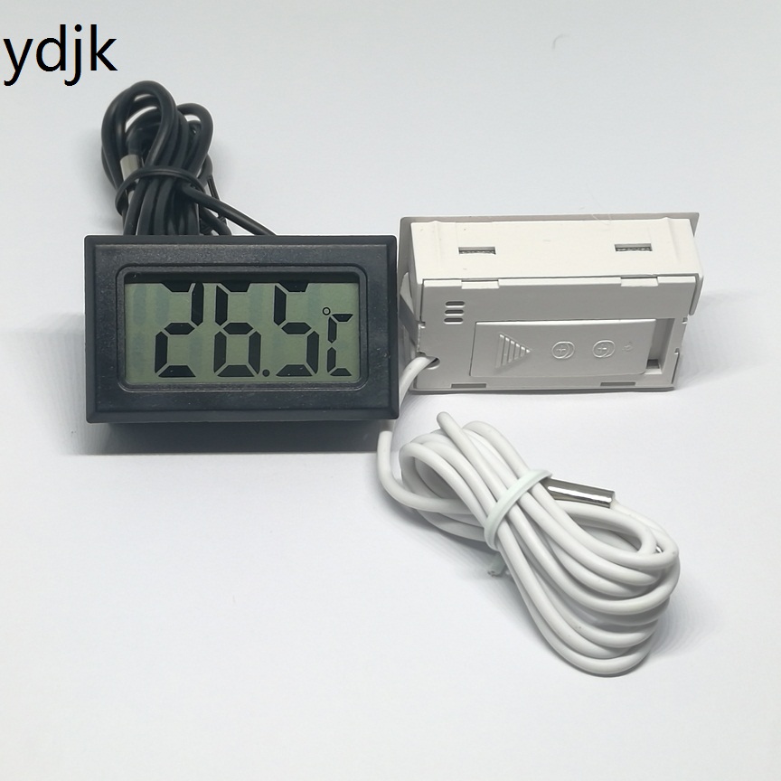 Auto Car In/Outdoor Thermometer With External Sensor For A/C - Digital LCD Display