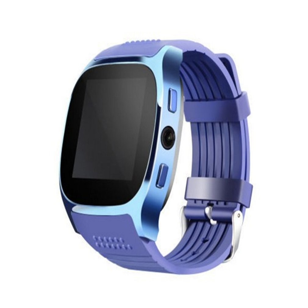 Fxm T8 Sport Digitale Horloge Smart Horloge Bluetooth Volwassen Telefoon Horloge Sport Stappenteller Touch Screen Horloge Volledig Compatibel: blue