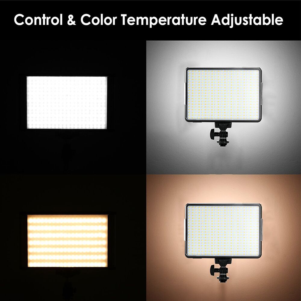 320 LED Led Video Camera Light Bi-color Temperature Adjustable 3200K 5600K Photography DSLR Photo Light for Canon Nikon