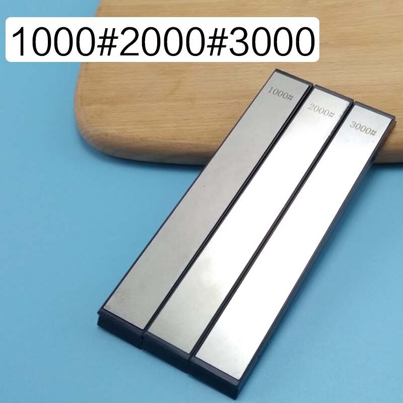 Empfehlen 200 Streugut Diamant Schärfen Stein Spitzer schleifen Profi Klinge werkzeug küche Messer Küche Schere messer spitzer: 3 Steine-B