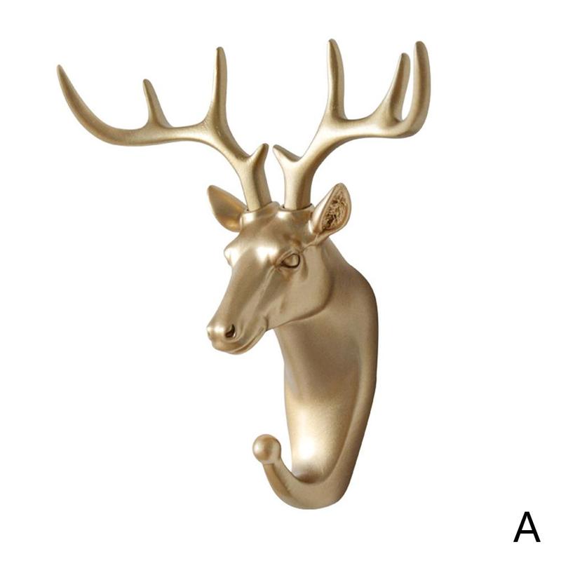 Ganchos con forma de Animal para colgar en la pared ganchos de pared con forma de Animal, de rinoceronte, caballo, jirafa, elefante, para sombrero, gancho, soporte para decoración del hogar: A