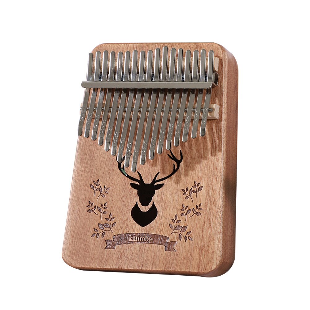 Kalimba 17 Keys Calimba Thumb Piano колимба Mbira Muspor Musical Instrument Mahogany Body With Accessory: Yellow
