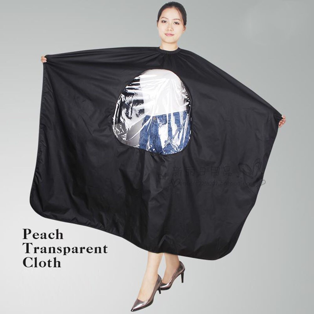 Hairdressing Cape Hair Salon Haircut Gown Cape with Visible Window Hair Dressing Wrap Apron Barber Shop Supplies