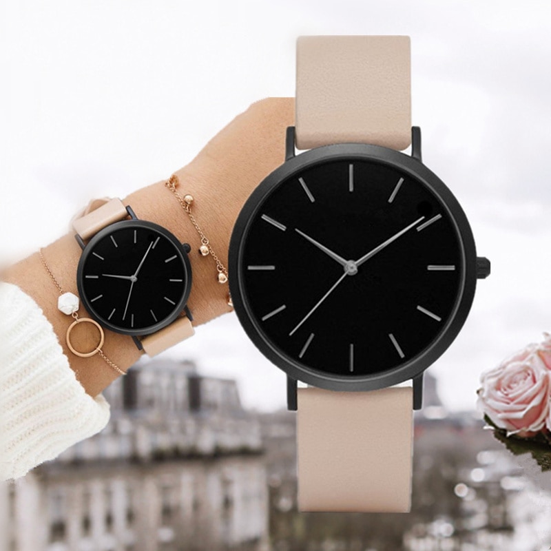 Vrouwen Horloges Ultra-Dunne Dames Horloge Lederen Vrouwen Mode Horloges Klok Vrouwen Relogio Feminino Saat