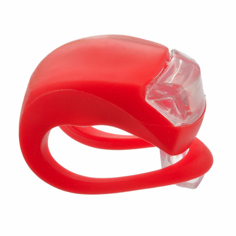 Silikon Frosch Licht 3 Modus Fahrrad Licht LED-Blitz Vorne Hinten Fahrrad Lampe draussen Sicherheit Warnung Licht Radfahren Wandern Zubehör: rot-rot hell