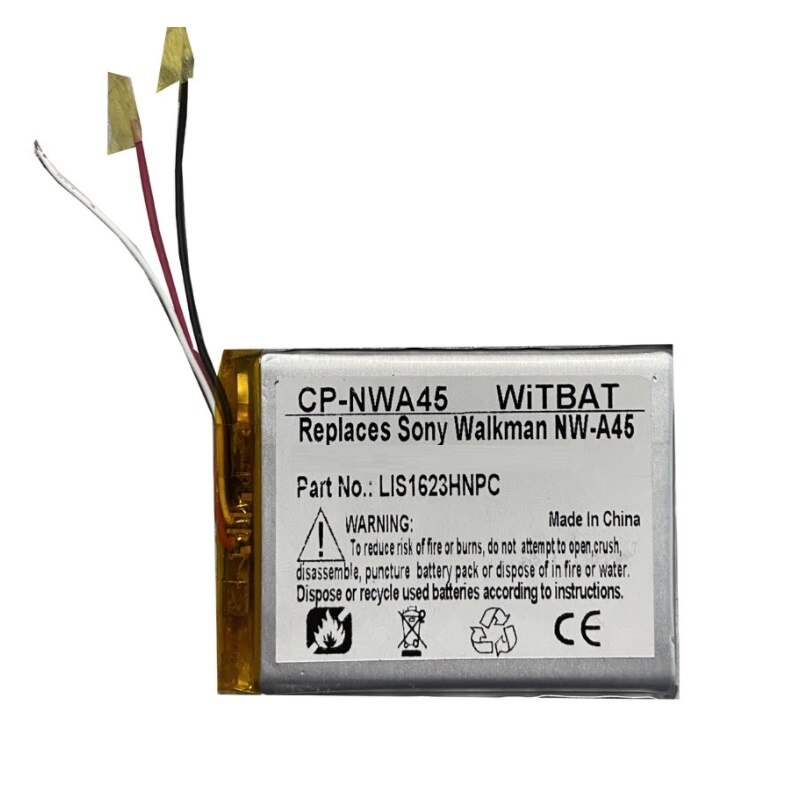 Neue Batterie für Sony Walkman NW-A55,NW-A56,NW-A57 Player Li-Polymer Wiederaufladbare Pack Ersatz 3,7 V LIS1623HNPC