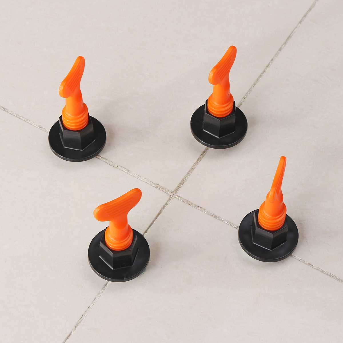 100Pcs/Set Alignment Tile Leveling Wedges Tile Spacers System Flat Ceramic Leveler for Floor Wall Construction Tools Locator