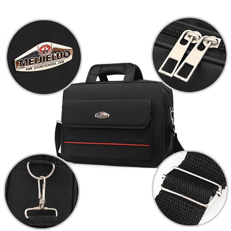 Scione heren zakelijke nylon aktetas heren 13 15 inch laptop handtas grote capaciteit waterdichte schoudertas crossbody tassen