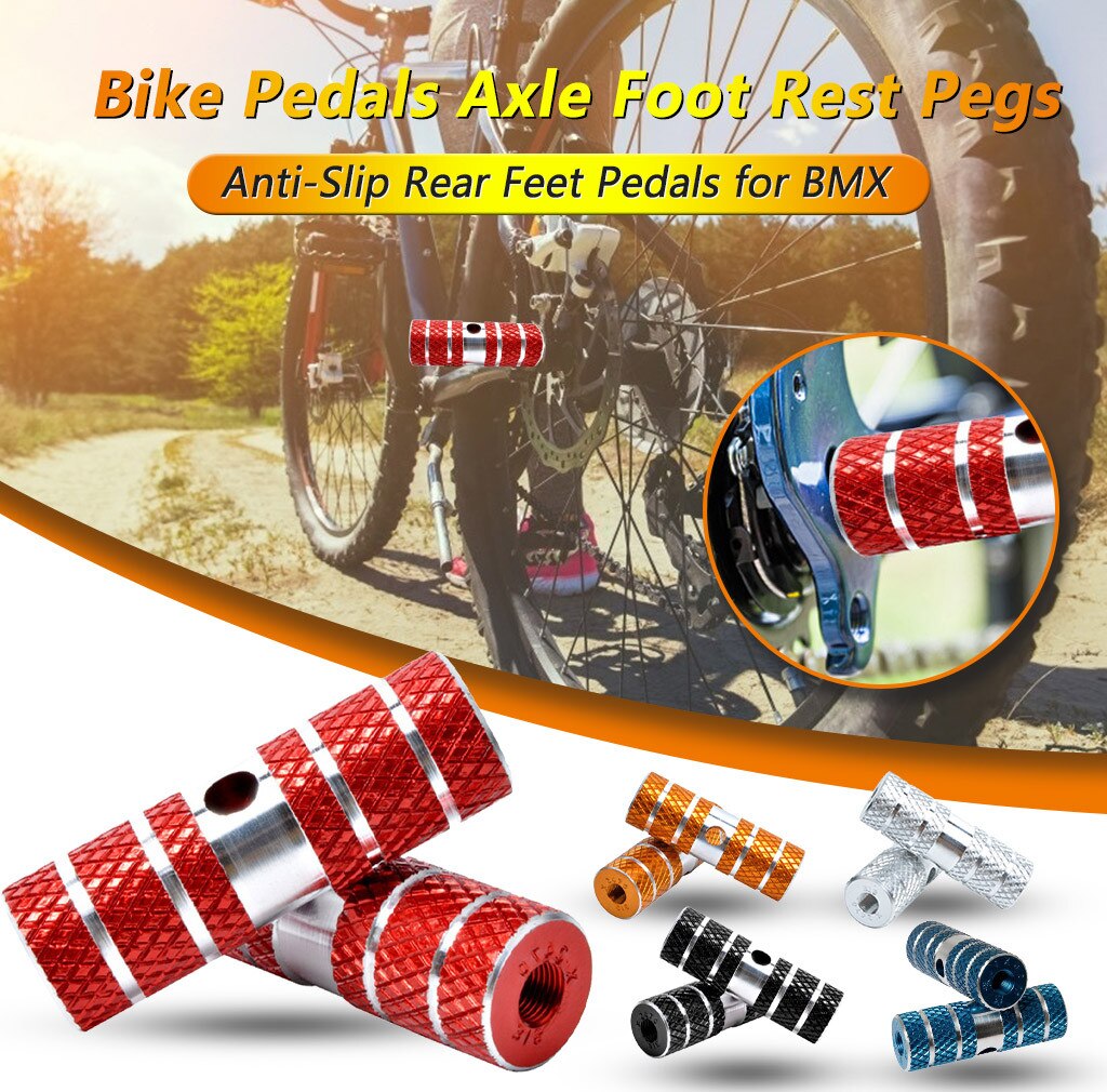 2 Stck Fahrrad Pedale Achse Fußrasten Anti-Unterhose Hinten Füße Pedale Für Bmx Radfahren Fahrrad Pedal Fahrrad zubehör