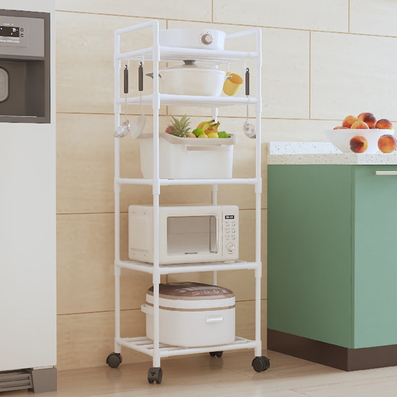 Household Microwave Stove Shelf Multi-Layer Kitchen Rack Multi Scene Bathroom Living Room Shelf Pantry Closet Kitchen Organizer