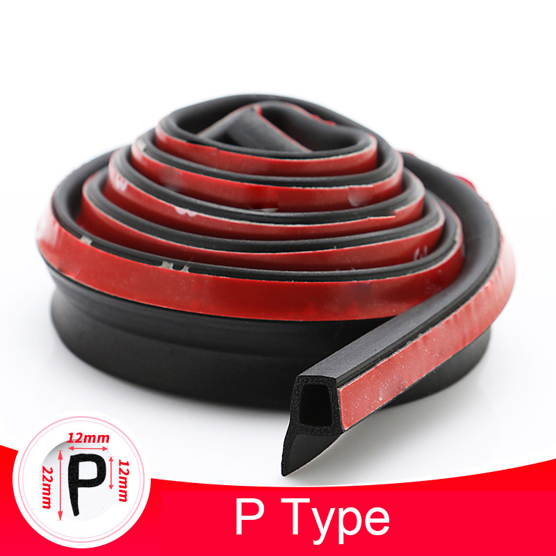 SEAMETAL 4 Meter Autodeur Afdichting Strip Stickers Anti-stof Geluiddichte Afdichting Grote D Z P Type Geluidsisolatie auto Accessoires Goederen: Blauw