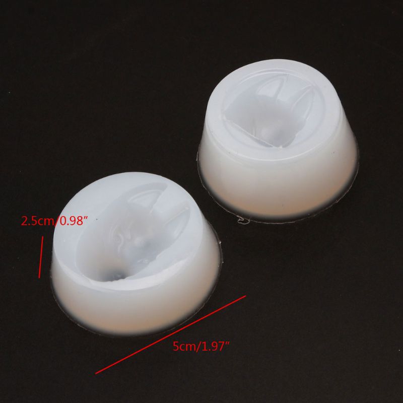 DIY, Molde de resina de silicona para mascarilla de zorros flexibles, accesorios de fabricación de joyería, molde de arcilla polimérica para álbumes de recortes de resina