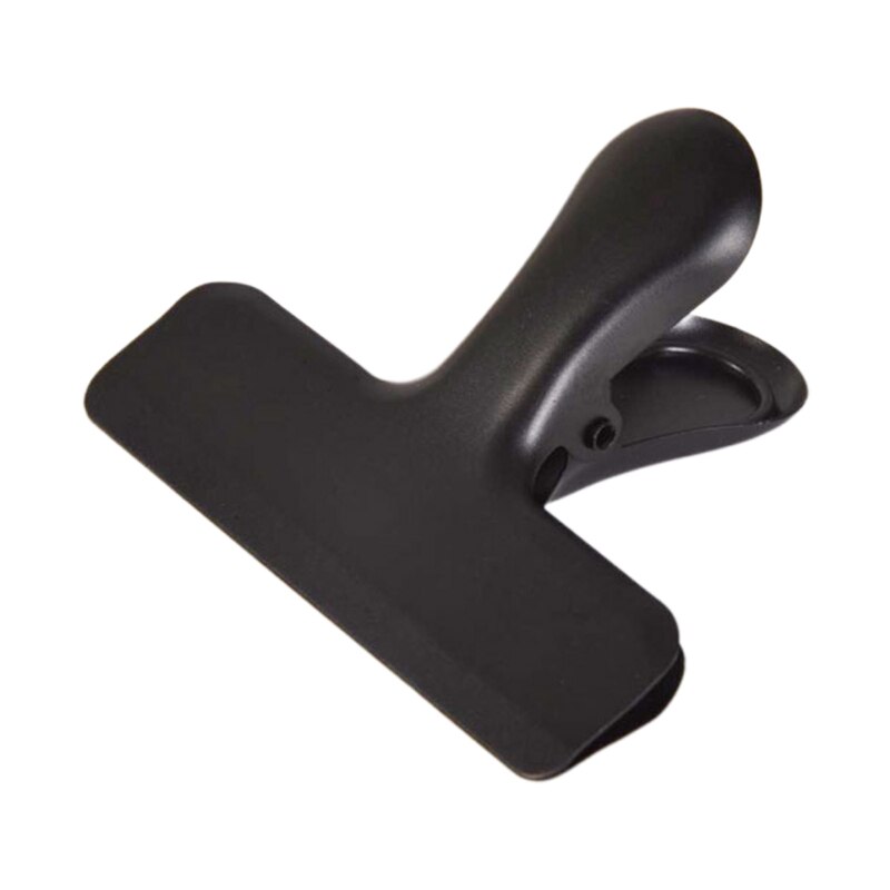Large Bull Clip Stainless Steel Paper Clamp Colorful Hinge Clips File Clip Office Supplies for Receipt Document Food Bag: Black