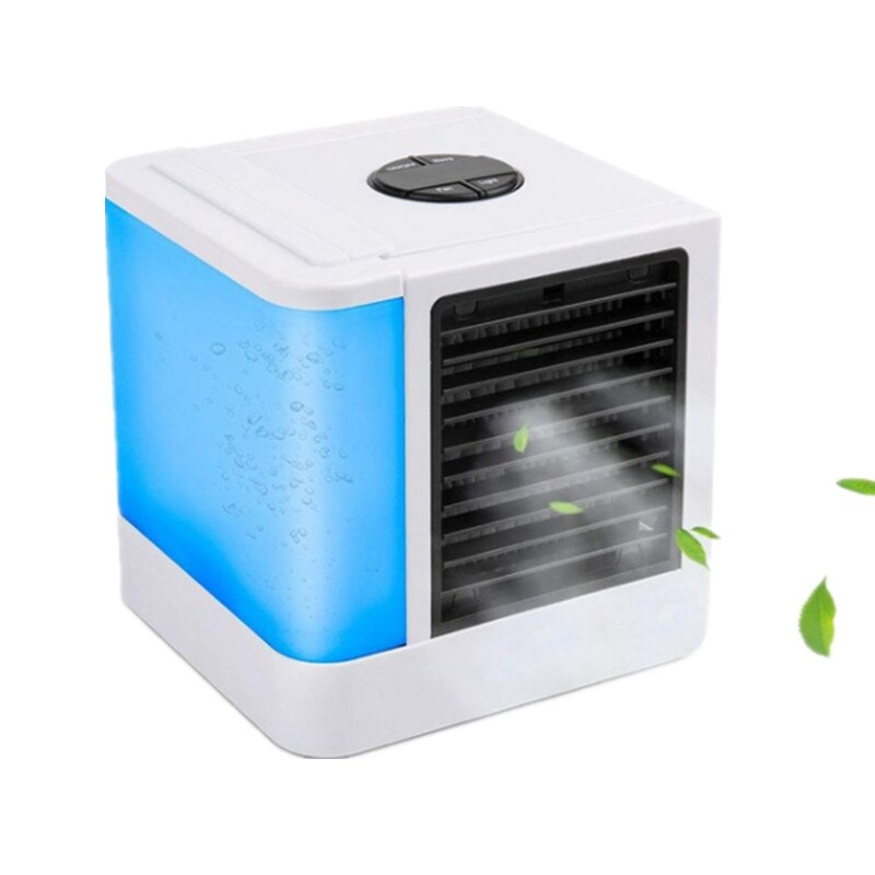 Mini Air Cooler Air Personal Space Cooler The Quick & Easy Way to Cool Any Space Air Conditioner Air Cooling Fan for Office Room: LCD white with box