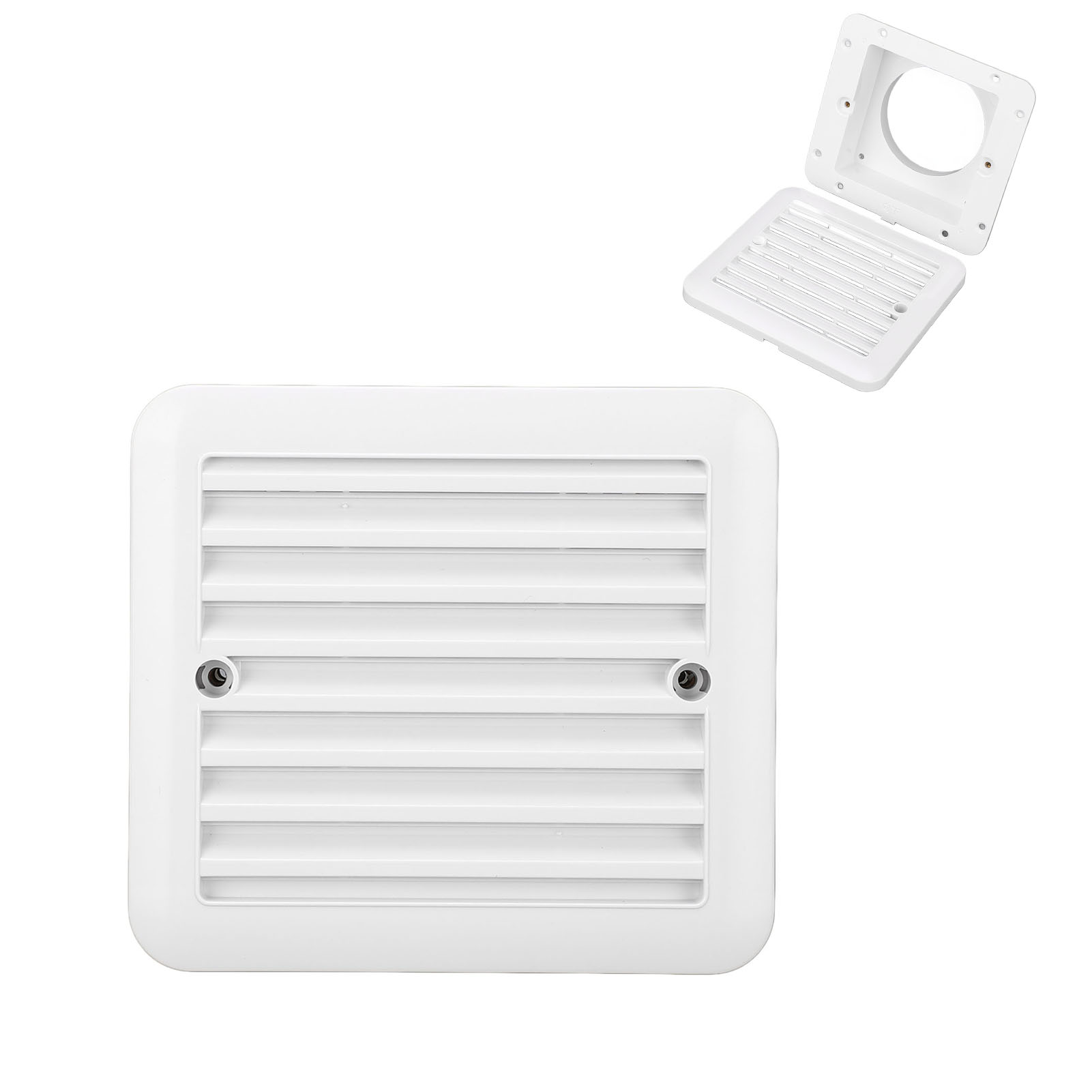 Griglia di uscita dell'aria per camper Pannello a prova di deformazione Griglia di ventilazione laterale per camper versatile anti-sbiadimento Installazione semplice per