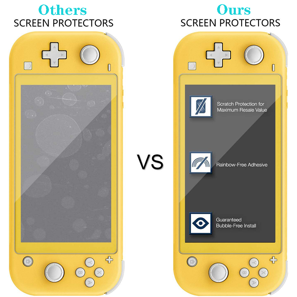 Protector de pantalla de vidrio templado para Nintendo Switch Lite, Protector de pantalla para Nintendo Switch, accesorios Mini