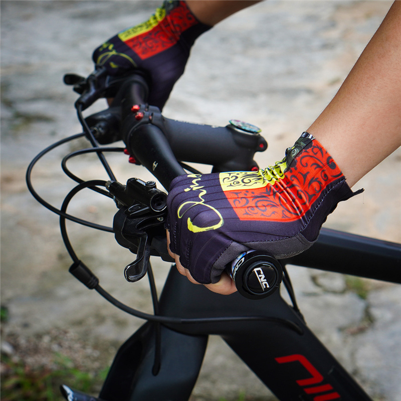 Guantes CNC, accesorios para bicicleta, guantes para Mtb, guantes de ciclismo de verano, guantes de medio dedo para bicicleta, traje deportivo para Fitness