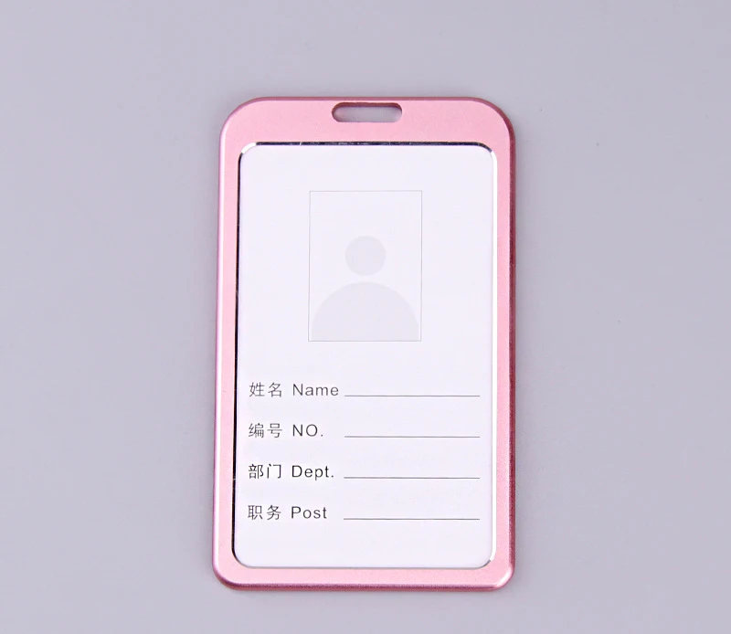 Kobiety Mężczyźni etui na karty Moda Metalowe wysuwane etui na karty kredytowe etui na identyfikator banku Odznaka Dziecko Pokrowiec na kartę autobusową: Ciemny Bown