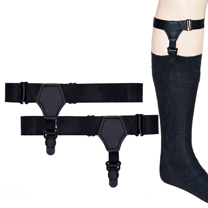 Sock Stays Holder Gentleman Lose Suspenders Braces Elastic Uniform Business leg Strap Socking Garters 1pair MR1228
