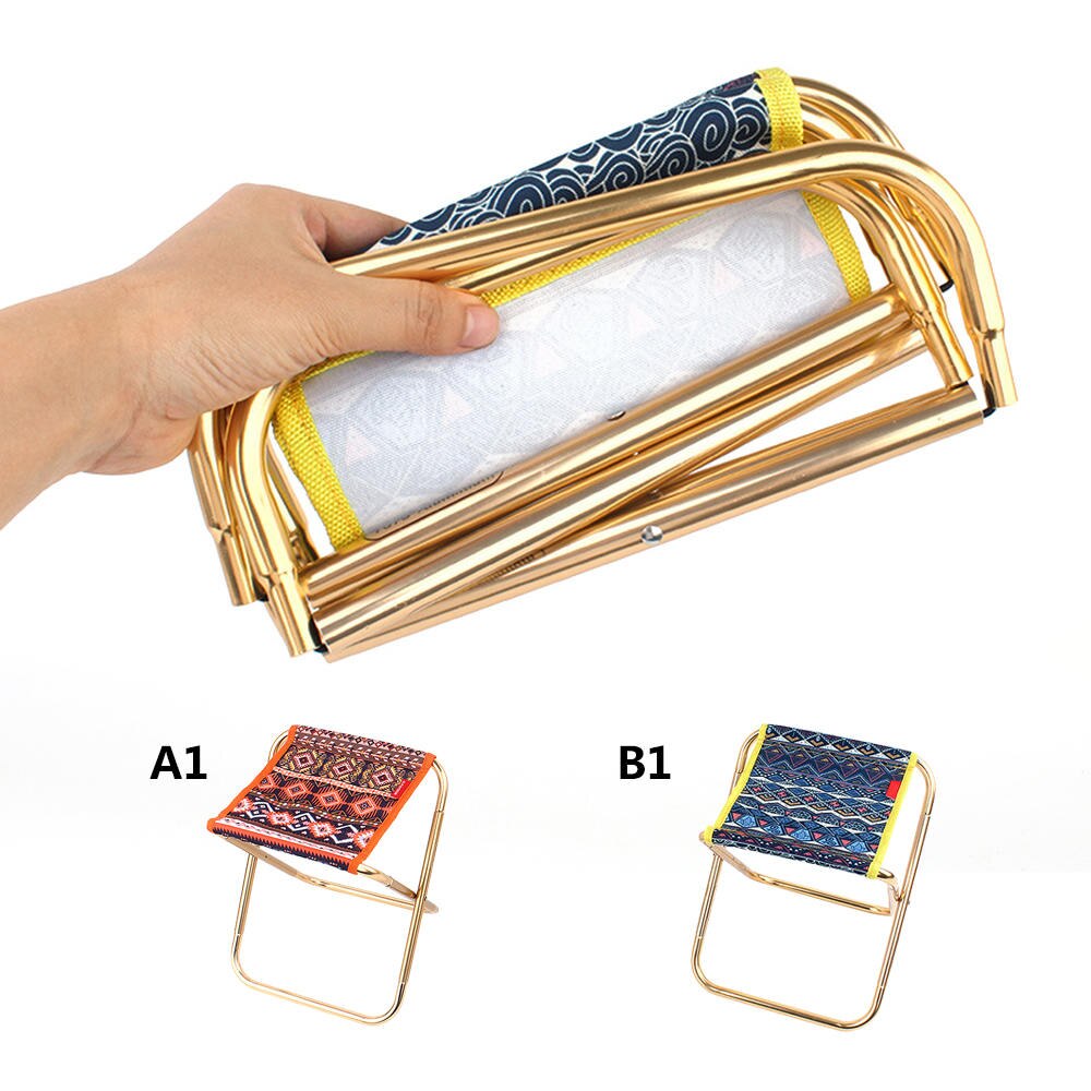 Buitenvisstoel, opvouwbare stoel, wandel- en picknickstoel, strandstoel, reisstoel met opbergvak, etnische stijl, kampeerstoelen