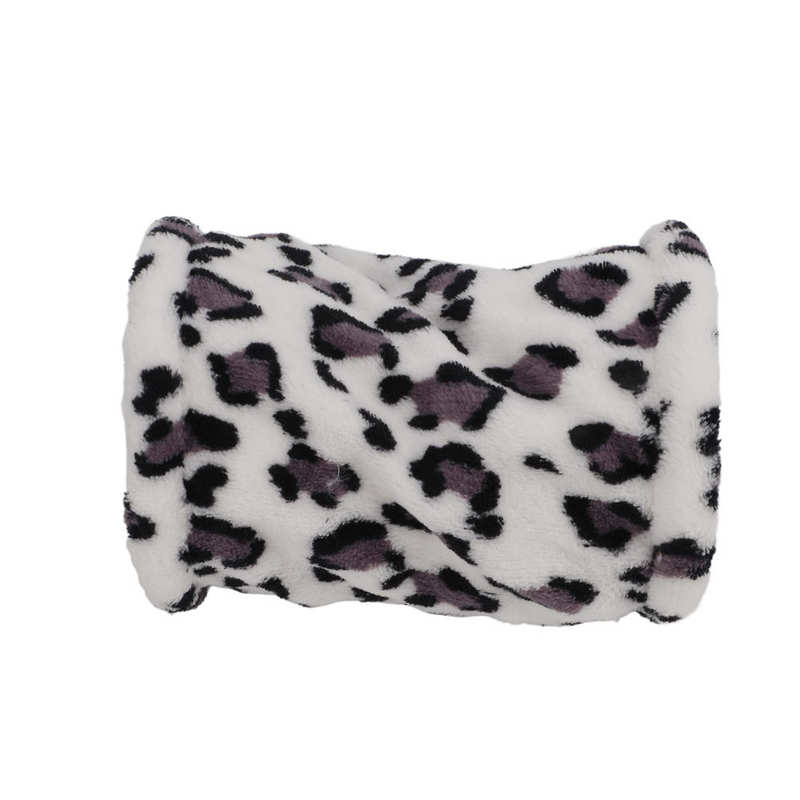 Hamster Tunnel Hamster Hideaway Toys Plush for Rats Syrian: Grey Leopard