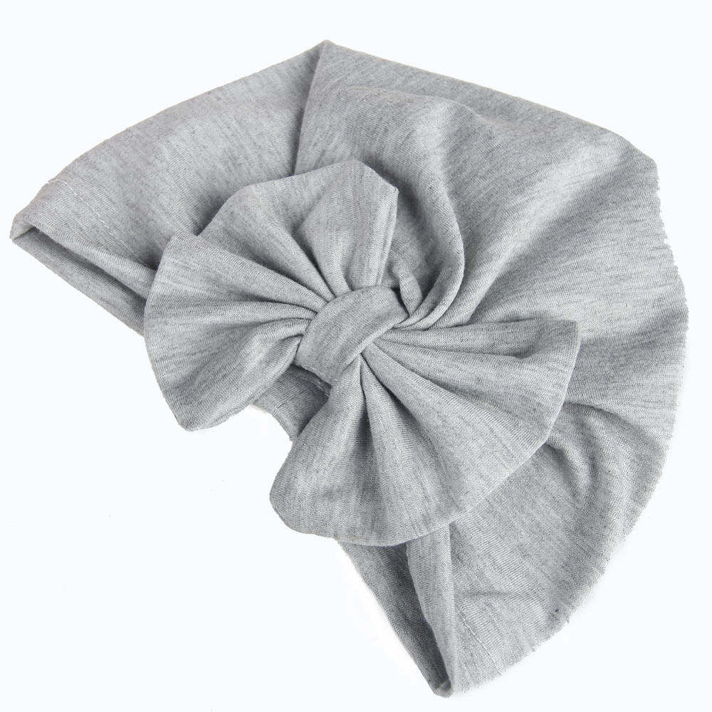 PUDCOCO Mädchen Jungen Baby Kind Bowknot Einfarbig Stretchy Turban Casual Hut Haar Kopf Wrap Kappe