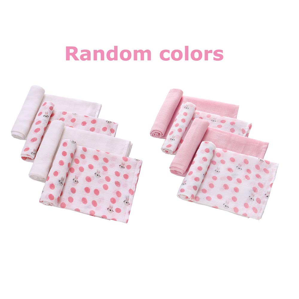 4 Stk/doos Baby Boy Meisjes Pasgeborenen Katoenen Mousseline Vierkante Wasbare Premium Herbruikbare Nappy Luiers Doekjes Bad Doek Handdoek Deken
