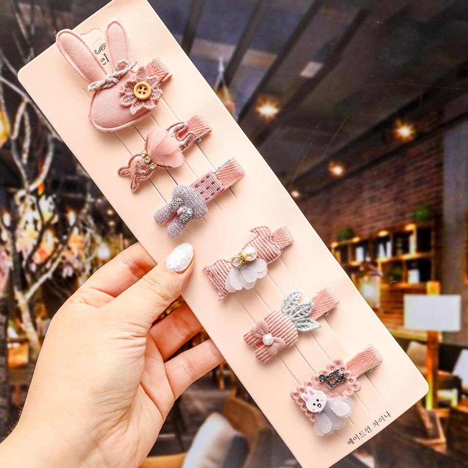 6 Pcs Haar Clip Set Baby Meisje Haar Clips Accessoires Pins Kawaii Leuke Haarclips Hoofdtooi Haarspeld Kids Toebehoren Festival Pin: 5