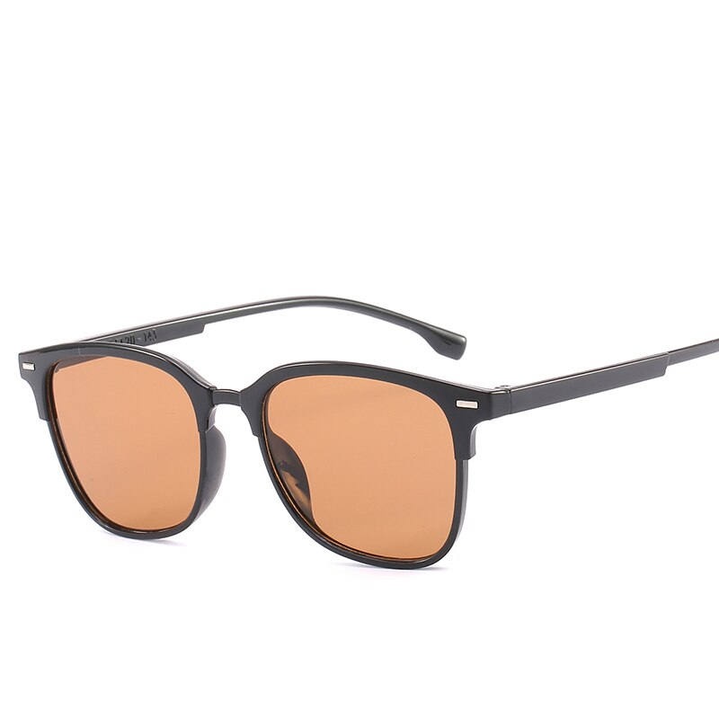 Cat eye zonnebril vierkante retro wandelzonnebril auto zonnebril dames luxe merk heren zonnebrillen  uv400: 11-jh18007-c4