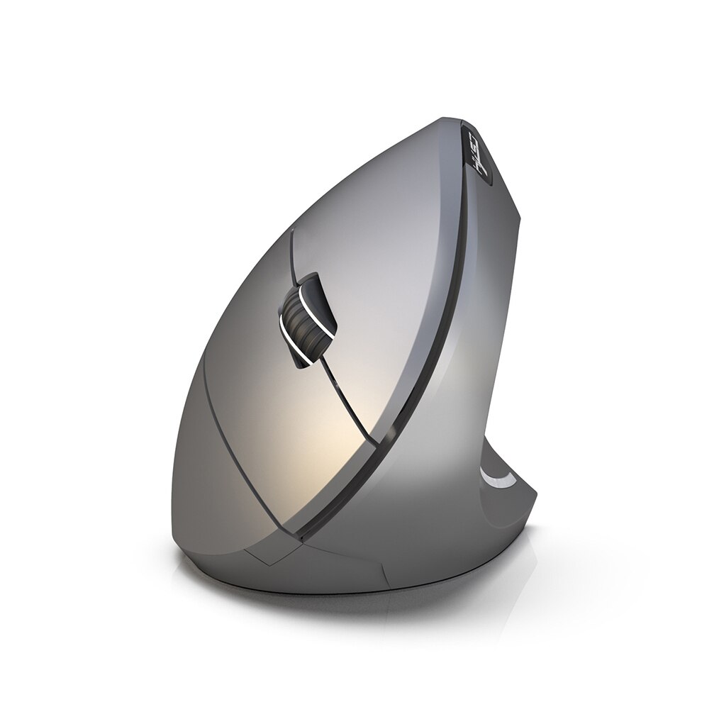 SeenDa Ergonomic Vertical Wireless Mouse Bluetooth Optical Mice for Laptop Notebook Computer Gaming Mouse 2400DPI Adjustable: Gray