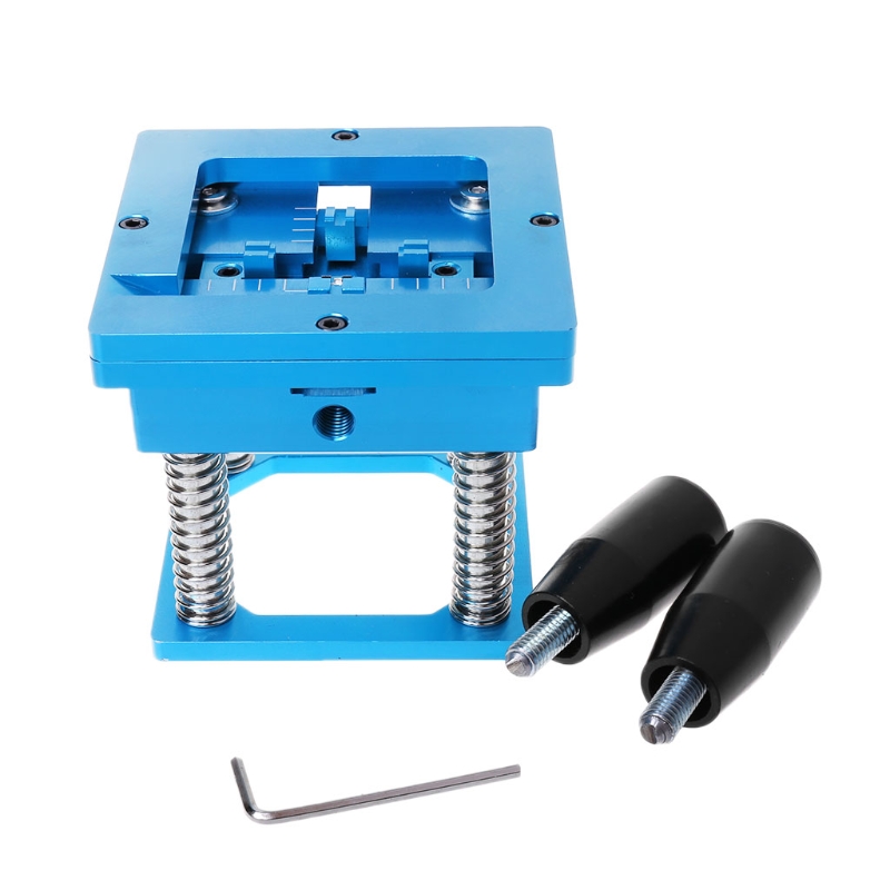 Blue BGA reballing kit 90x90mm BGA reballing station with hand shank BGA Universal Stencil for BGA rework repair electronic