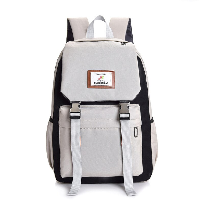 Large Green Backpacks Women School Backpack for Teenage Girls School Bag Canvas Middle Junior High College Student Bagpack: Gray