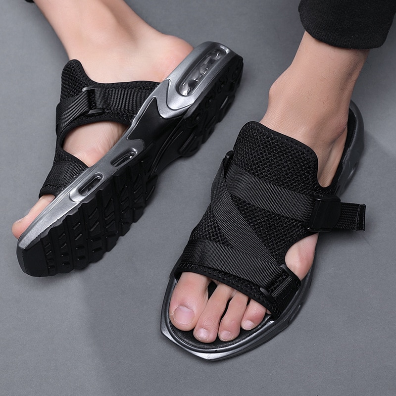 Miesten kesäsandaalit ilmatyyny miesten tossut mukavat rantakengät vapaa-ajan sandaalit zapatillas hombre koko 38-44