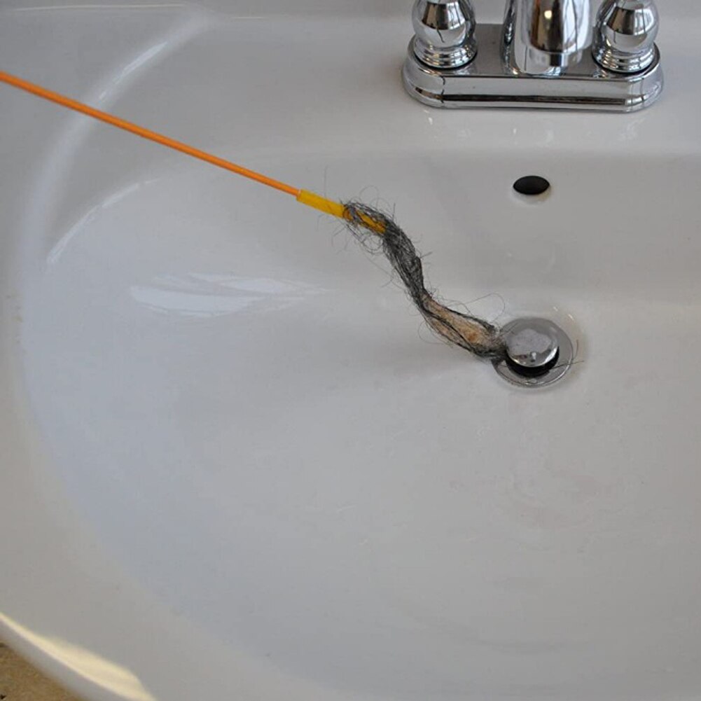 Drain Cleaning Tool Drain Clog Remover Drain Unblocker Tool Clog Remover Kit Drain Dredge Tool Household for Kitchen Sink