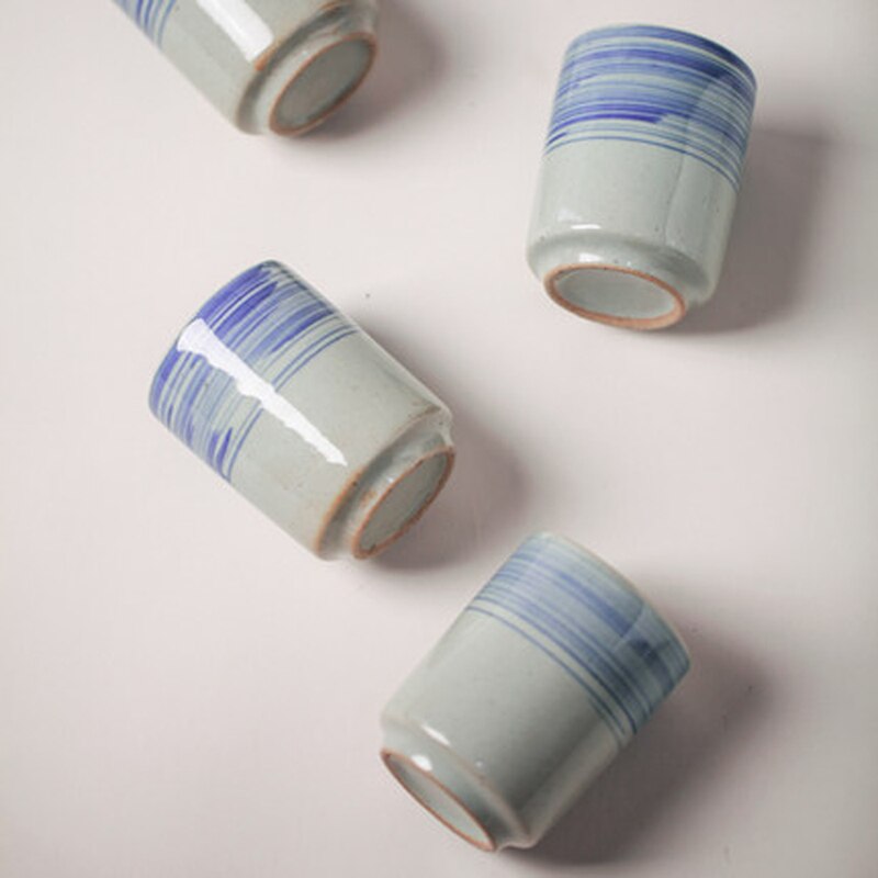 Ceramic tableware matching cup dining table pouring glass stoneware tableware hotel small tea cup toast cup