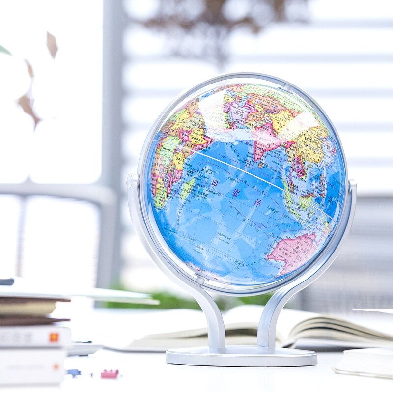 360 Terrestrial Wereldbol Aarde Oceaan Kaart Aardrijkskunde Leermiddelen Educatief Speelgoed Home Office Ornament Met Roterende Stand