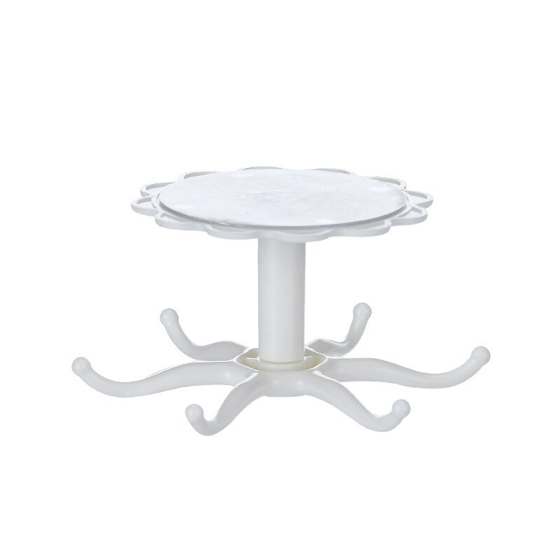 1PC Rotating Hook Bathroom Hook Holder Kitchen Storage Rack Under Shelf Rotate Towel Hook Kitchenware Cabinet Storage Organizer: 01 2