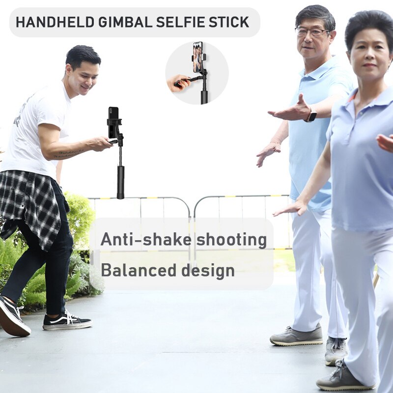 YUNAO A21 Handheld gimbal selfie stick support remote control Rechargeable bluetooth selfie stick tripod for phone selfie
