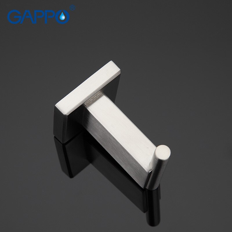 GAPPO Wall Mount Robe Haken Rvs Muur Coat Kleding Haken Handdoek Hanger Badkamer Accessoires Handdoek Houders Bad