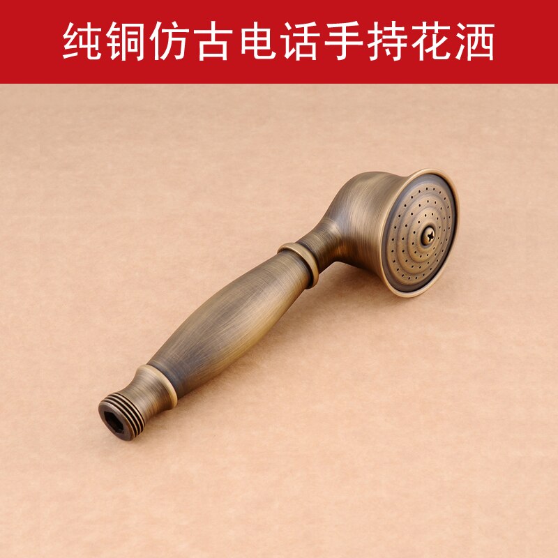Becola europæisk stil med keramisk forgyldt telefon brusehoved sort antik messing håndbruser b -01