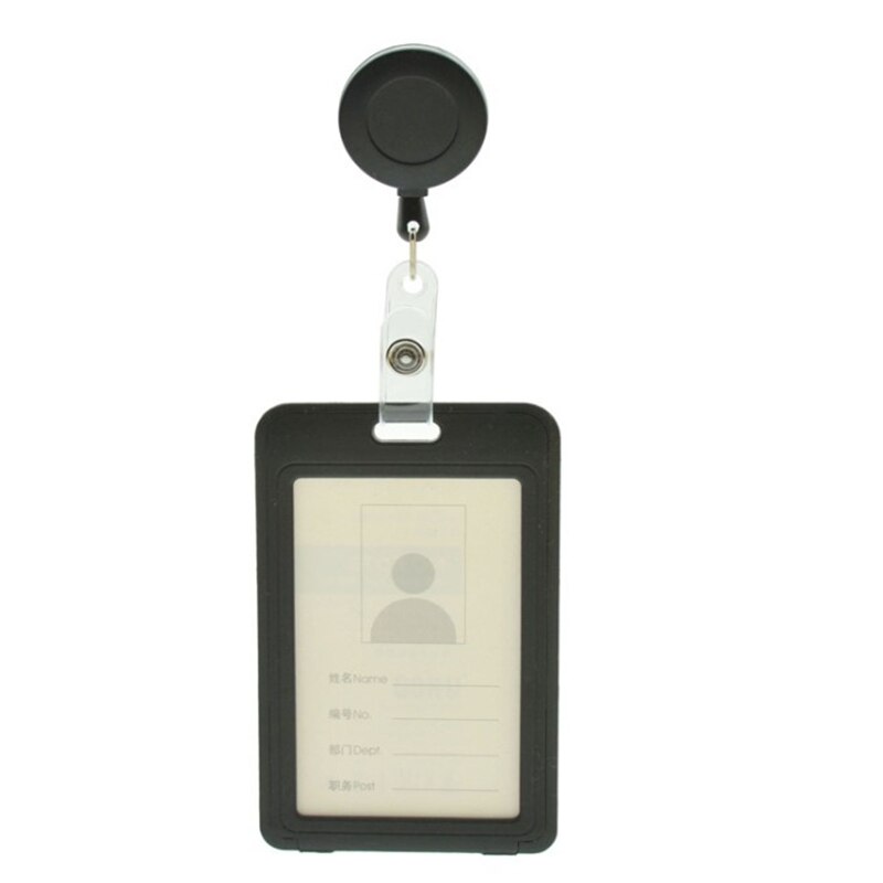 ID Abzeichen Halter Name Tag Mitarbeiter Visitenkarte Student karte abdeckung pass halter id karte halter Schule Büro Liefert: black vertical