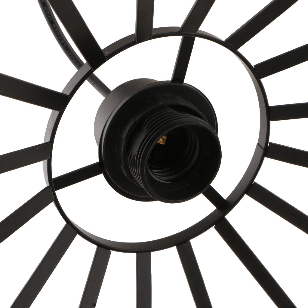 E27 Twined Pendant Lampshade Frame Wire Ceiling Chandelier Hanging Lightshade