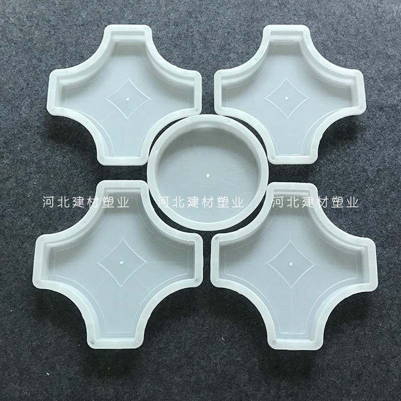 2pcs Cement Antique Flower Brick Mold Square Garden Wall Making Brick Mould 3D Carving Concrete Plastic Paving Molds 32x32x4cm