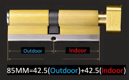 High performance safety door lock mul t lock cylinder brass cylinder lock: 85 42.5 42.5