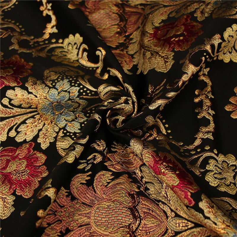 CF1125 Flowers Chinese Traditional Silk Brocade Fabric Women's Dress Clothing Jacket's Fabrics DIY Sewing Materials Home Textile