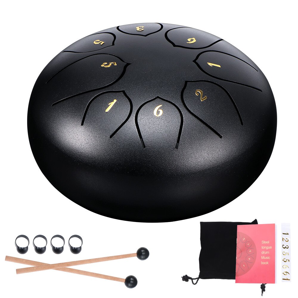 6 pouces 8 air acier langue tambour ensemble main Pan tambour tampon réservoir bâtons sac de transport Instruments de Percussion accessoires préféré