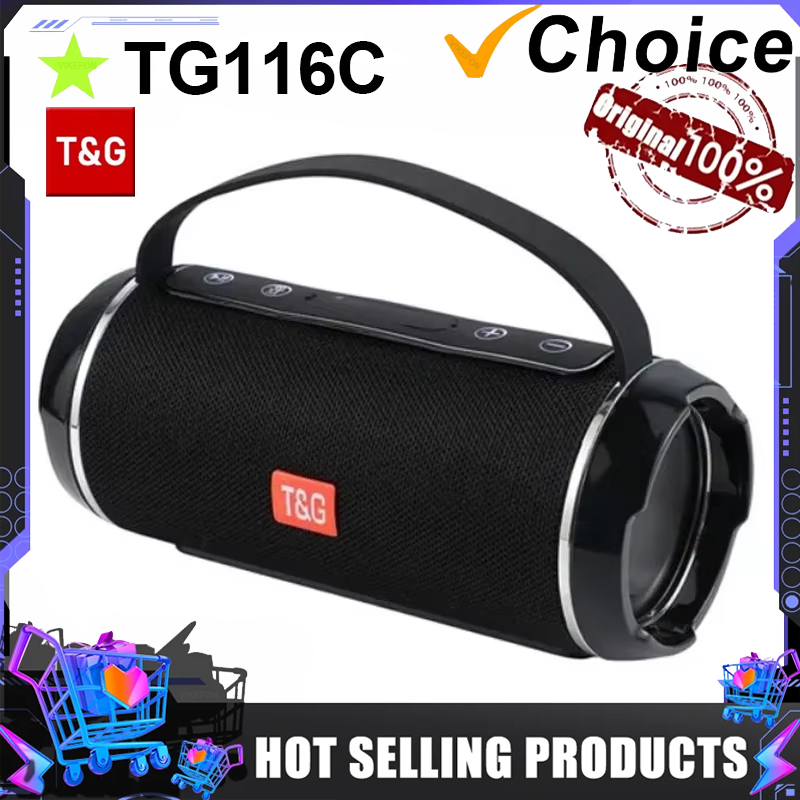 T&g  tg116c bluetooth højttalere trådløs kraftfuld bærbar højttalerboks udendørs højttaler subwoofer musikcenter boombox med radio